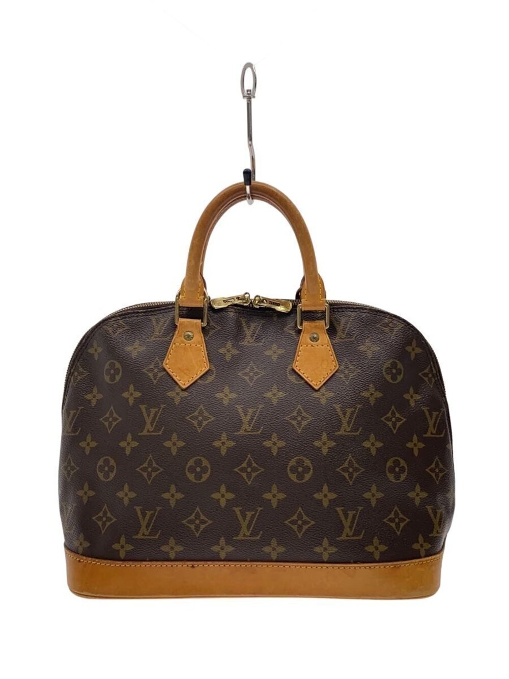 LOUIS VUITTON Alma Monogram Canvas Handbag Brown